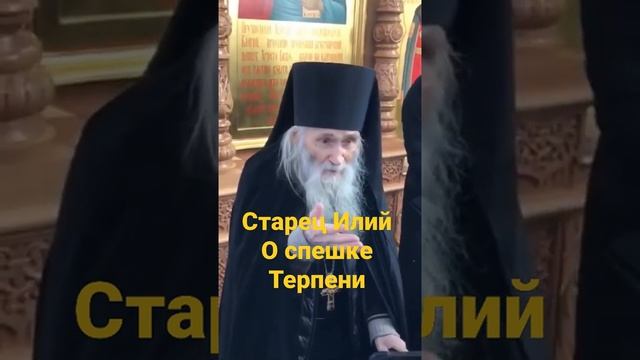 Старец Илий о терпении и спешке.ссылка на канал ниже смотреть онлайн