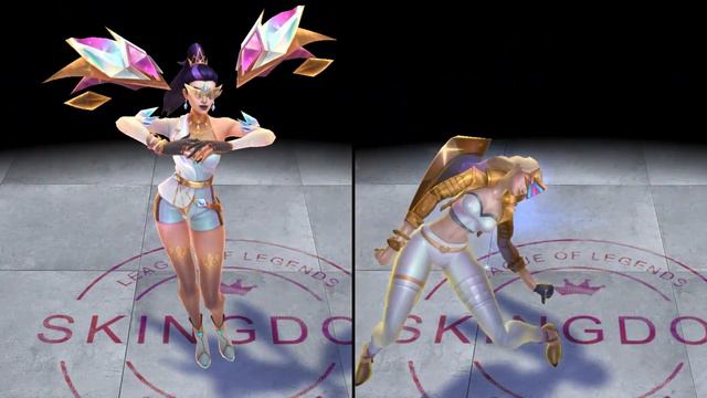 Prestige KDA ALL OUT KaiSa Vs Prestige KDA KaiSa Skin Comparison Spotlight