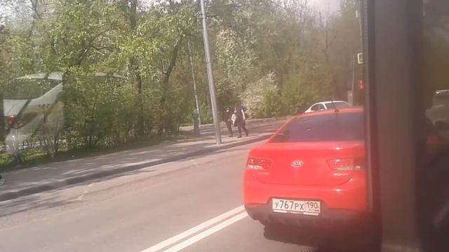 Поездка на автобусе ЛиАЗ-5292.65-77 №032424 Маршрут №61 Москва смотреть онлайн