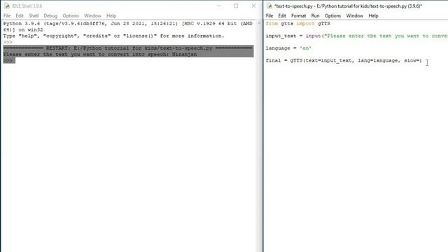 Convert text to speech using Python смотреть онлайн