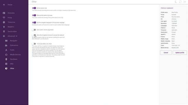 How to enable the webcam when using Incogniton смотреть онлайн