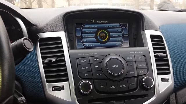Штатная магнитола Фантом на Шевроле Круз смотреть онлайн