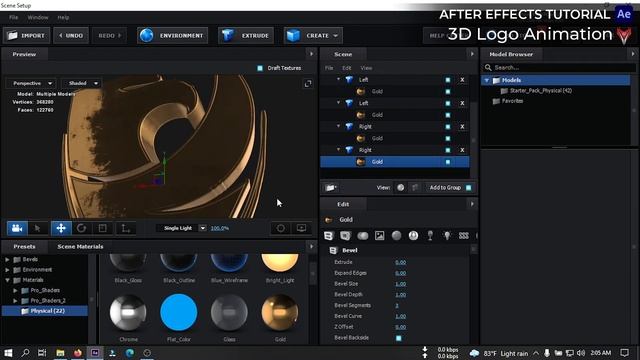How to Make 3D Logo Animation | After Effects Tutorial смотреть онлайн