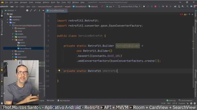 Aplicativo com Retrofit - parte 20 - Singleton para usar Retrofit смотреть онлайн