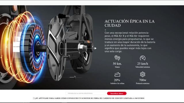 ⭐NUEVOS PATINETES NIU 2024 - KQi Air Y KQi Air X⭐I Gama Altas, Muy Ligeros (11,7 Kg), 700W,...