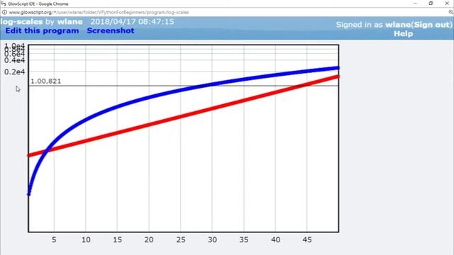 VPython for Beginners 25 - Logarithmic Scales смотреть онлайн
