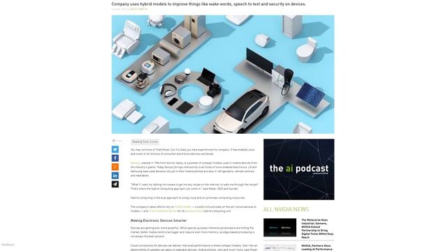Sensory Taps NVIDIA AI for Voice and Vision Applications смотреть онлайн
