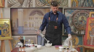 Мастер-класс по приготовлению казеиновой темперы