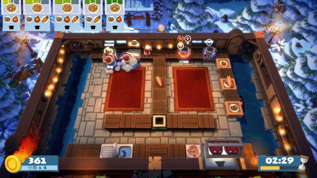 Overcooked! | Festive Seasoning | Level 1- 1 | 1 Player (solo) | 4 Stars