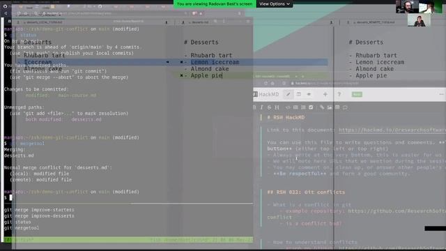 Research Software Hour 022: Resolving git conflicts смотреть онлайн