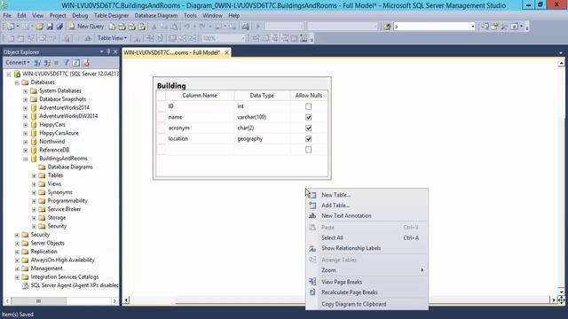 SQL Server Diagramming Intro смотреть онлайн