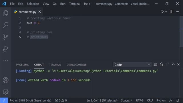 Comments in Python | Python Tutorial for Beginners #10 смотреть онлайн