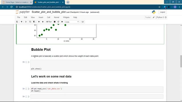 Data Visualization with Python Tutorial 1 - Scatter Plot & Bubble Plot смотреть онлайн