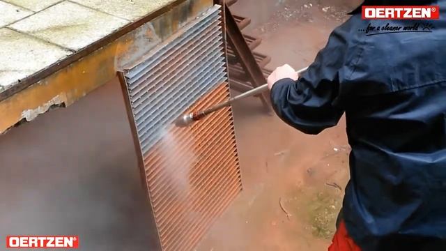 Очистка решетки от старой краски при помощи аппарата OERTZEN E 500 17 смотреть онлайн