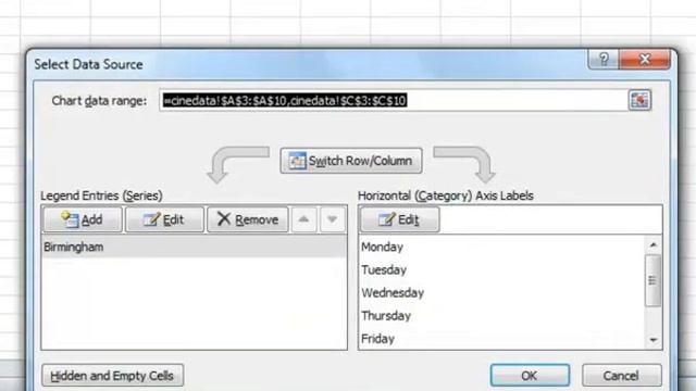 MS Excel 2010:Adding data to charts смотреть онлайн