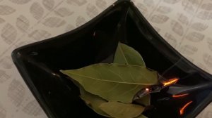 Что будет если поджечь лавровый лист дома. Это работает, попробуйте