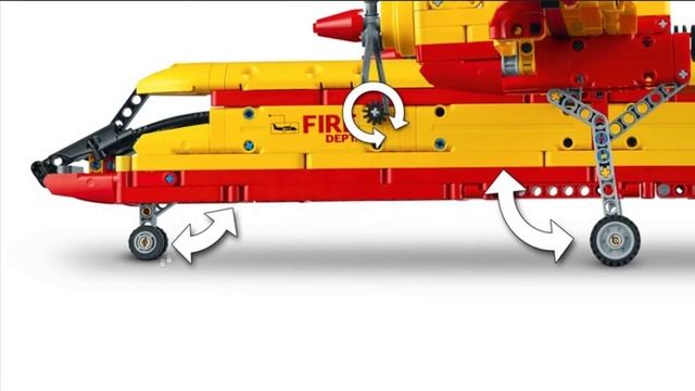 Первый слив 42152 - Fire plane Лего Техник 2023 / LEGO TECHNIC NEWs смотреть онлайн
