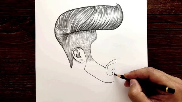 Kolay Erkek Çizimi Nasıl Çizilir - Çizim Mektebi Yakışıklı Erkek Çizim - Kolay Karakalem Çizimleri