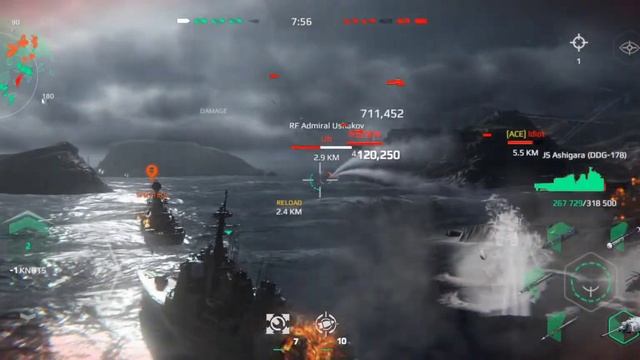 JS Ashigara (DDG-178) | Build and Gameplay | Modern Warship смотреть онлайн