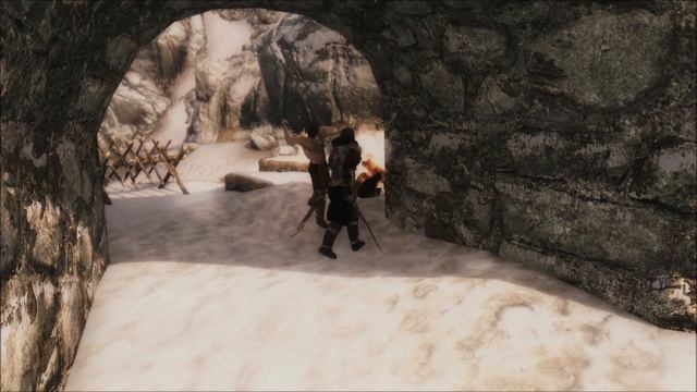 Skyrim - Vilkas using 'Unrelenting Force' Shout смотреть онлайн