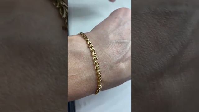 Роскошный золотой браслет 585 пробы. Новинка. смотреть онлайн