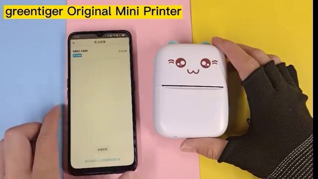 Original C9 cat shape pocket mini printer смотреть онлайн