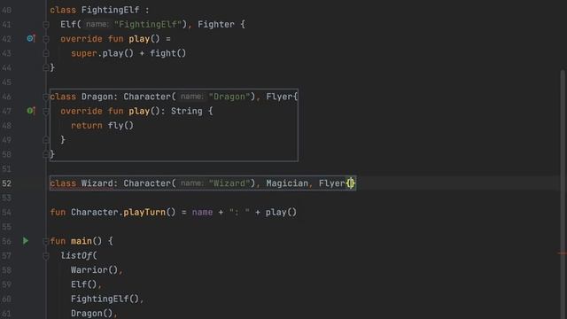 Kotlin - polymorphism concept demo programming смотреть онлайн