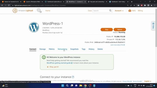 #3 Launch and Configure a WordPress Instance with Amazon Lightsail | AWS Hands-On Tutorials #aws смотреть онлайн