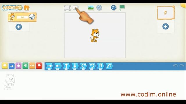 Scratch Junior - Урок 1.3 Добавляем фон и сцену смотреть онлайн