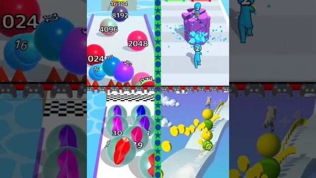 Ball Run Infinity vs Merge GRABER vs Marble Run vs Stack Rider Gameplay Walktrough Android iOS смотреть онлайн