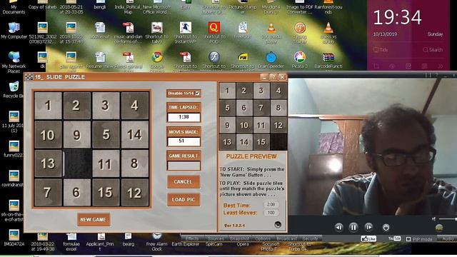 How to solve 15 number sliding Puzzle fast 4x4 смотреть онлайн