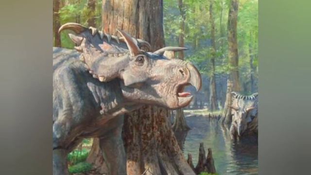 Космоцератопс динозавр у которого больше всего рогов смотреть онлайн