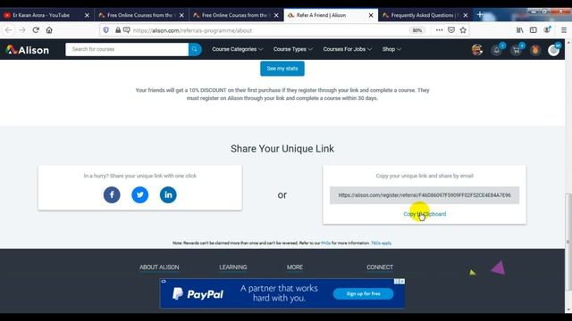 How To Get Free Digital Certificate From Alison - 100% FREE Digital Diploma Certificate Alison