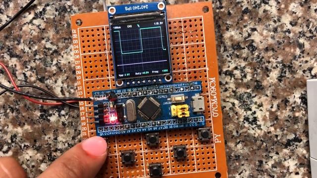DIY Oscilloscope based on Stm32f103 Blue Pill and IPS LCD ST7789 240x240 смотреть онлайн