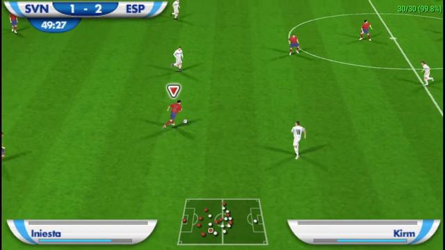 2010 Fifa World Cup South Africa de PSP con el emulador PPSSPP (España-Eslovenia: Semifinales) смотреть онлайн
