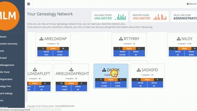Binary MLM in php смотреть онлайн