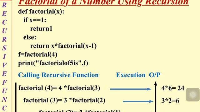 Recursive Function python смотреть онлайн