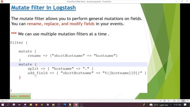 Mutate filter in Logstash смотреть онлайн