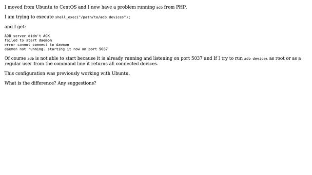 DevOps & SysAdmins: Running adb from PHP смотреть онлайн