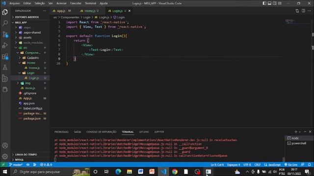 Criando as telas de Login e Cadastro com React Native e React Navigation смотреть онлайн