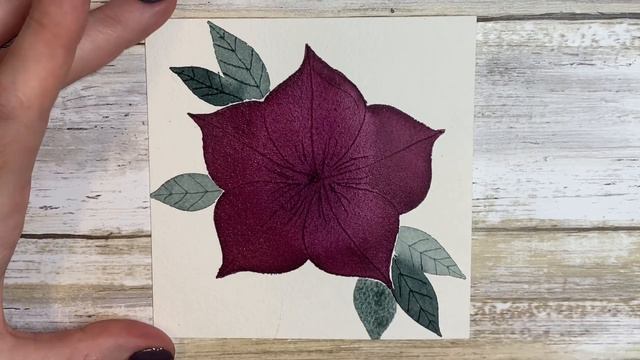 Paint WINTER FLOWERS Tutorial смотреть онлайн