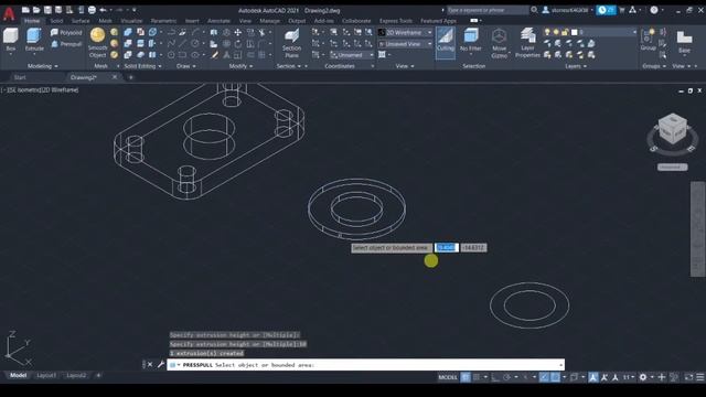 Curso AutoCAD Mechanical 3D. Como usar Presspull, Como usar plano de sección, section plane смотреть онлайн