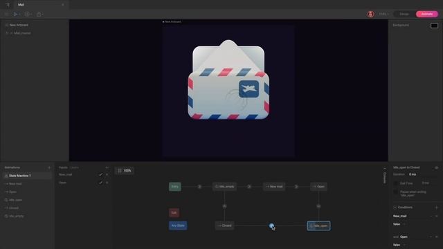 State Machine in Rive смотреть онлайн