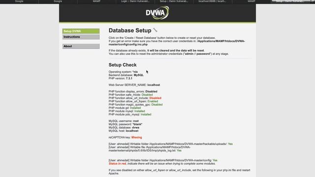 How to setup Damn Vulnerable Web Application (DVWA) on your mac localhost part 1 смотреть онлайн