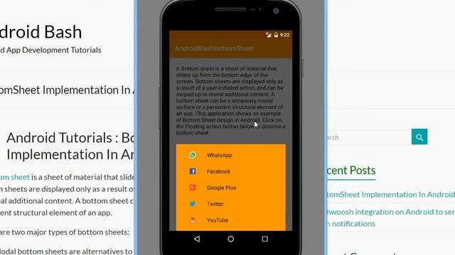 BottomSheet Implementation in Android | Material Design in Android смотреть онлайн