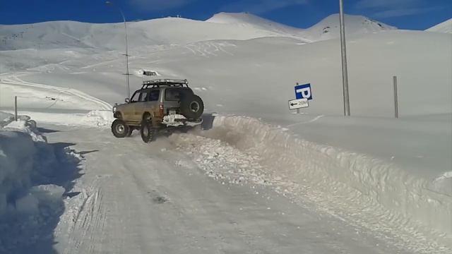 Gudauri 2015 Toyota Land Cruiser 80 смотреть онлайн