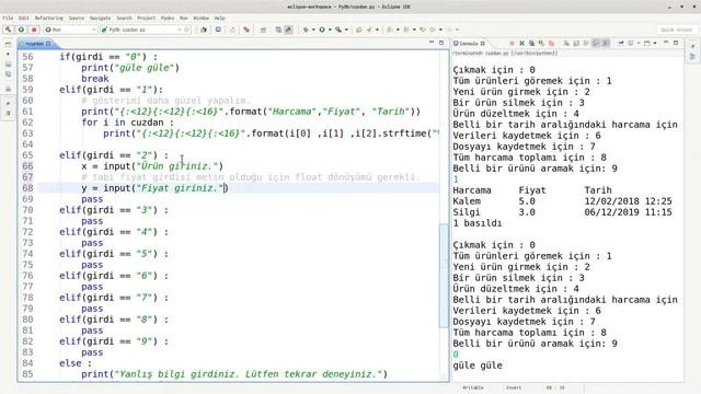 Python 3 veri işlemleri, pickle ile verileri saklama. Basit konsol uygulaması. смотреть онлайн