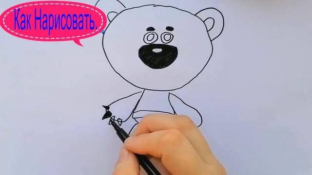 Как Нарисовать Мимишку. Простые рисунки. смотреть онлайн