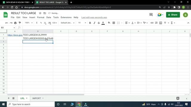 CARA MENGATASI RESULTS TOO LARGE SAAT IMPORTRANGE DATA BESAR DI GOOGLE SHEETS смотреть онлайн