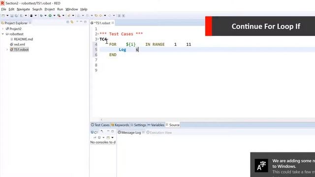 2.7 Robot framework (Selenium) | Conditional Functions смотреть онлайн
